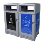 Expression 90 Gallon Recycling & Waste Combo - Configurable