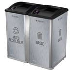 Mosaic 64 Gallon Double Opera Recycling Station - Configurable