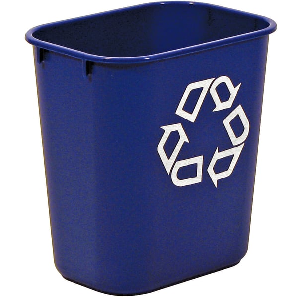 Deskside Recycling Container, Small with Universal Recycle System 