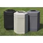 Hex 30 Gallon Trash Container - Configurable