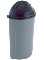 Untouchable Half Round Waste Container - Configurable