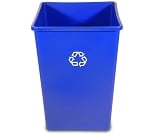 35 Gallon Untouchable Square Recycling Container - Configurable