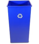 50-Gallon Untouchable Square Recycling Container - Configurable