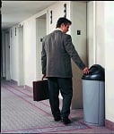 Untouchable Half Round Waste Container - Configurable