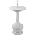 Patio Smokers' Outpost Cigarette Receptacle with Table White