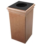 30-Gallon Square StoneTec Waste Container - Configurable