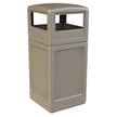 PolyTec 42 Gallon Square Dome Waste in Beige 