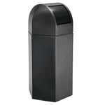 Hex 50 Gallon Trash Container w/ Dome Lid