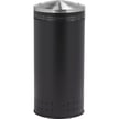 Imprinted 360 with Swivel Lid Waste Receptacle in Black - 25 Gallon 