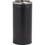 Imprinted 360 Open Top Waste Receptacle in Black - 25 Gallon