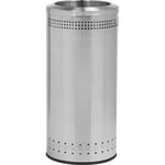 Imprinted 360 Open Top Waste Receptacle in Stainless Steel - 25 Gallon