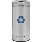 Imprinted 360 Recycler in Stainless Steel - 25 Gallon