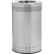 Imprinted 360 Open Top Waste Receptacle in Stainless Steel 