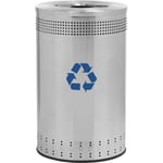 Imprinted 360 Recycler in Stainless Steel - 45 Gallon