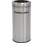 Towel Receptacle in Stainless Steel