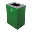 Green bin with compost label 