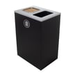 Black bin with waste label 