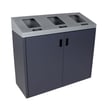 Summit Gray Triple-Stream Front Access Bin w/Sloped Lid 