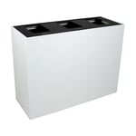 Summit White Triple-Stream Top-Access Bin w/Hinged Lid