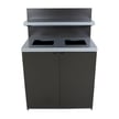 Sessanta Double 64 Gallon Station with Tray Holder 