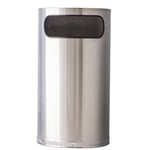 Stainless Steel Half Round Waste Container- 9 Gallons