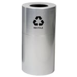 Aluminum Receptacle with Plastic Liner- 35 Gallon