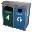 Amherst recycling stations are fully-customizable to suit your needs! 