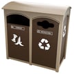 Amherst recycling stations are fully-customizable to suit your needs! 