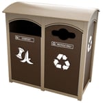 Amherst Sideload Double Recycling Station | Sunshine - Configurable