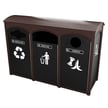 <center><font color="#669933"><b>Optional hinged flap-doors available. </b></font>Please contact us for more info.<br>Pictured: Amherst Sideload Triple Recycling Station 