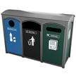 <center><font color="#669933"><b>Optional hinged flap-doors available. </b></font>Please contact us for more info.<br>Pictured: Amherst Sideload Triple Recycling Station 