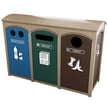 <center><font color="#669933"><b>Optional hinged flap-doors available. </b></font>Please contact us for more info.<br>Pictured: Amherst Sideload Triple Recycling Station 