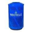 Indoor aluminum dome top features a 12” opening in blue durable TGIC powder-coat finish 