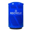 Galvannealed steel body in recycle blue gloss durable TGIC powder-coat finish 