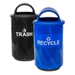 Combo includes one Trash & one Recycle bin 