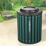 Recycling and Waste Barrel with Bug Barrier Lid - Configurable