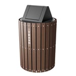 Recycling and Waste Barrel with Swing Lid - Configurable