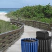 Weather resistant outdoor recycling bins 