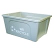 The Deskside Recycling Bin in Gray 