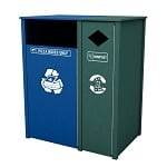 Keene Pizza Box Recycling / Compost Bin Combo - Configurable