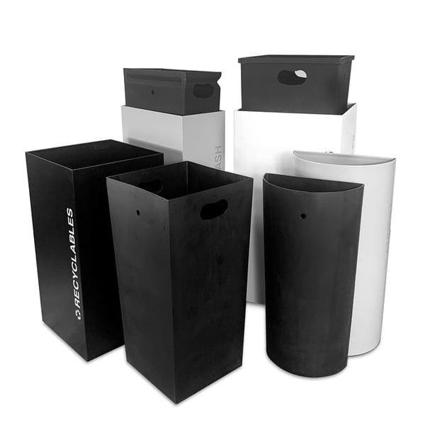 All Black Tie receptacles come with sturdy bin liners 