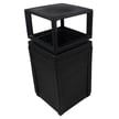 Evolve 50-Gallon Waste Cube with Canopy in Black 