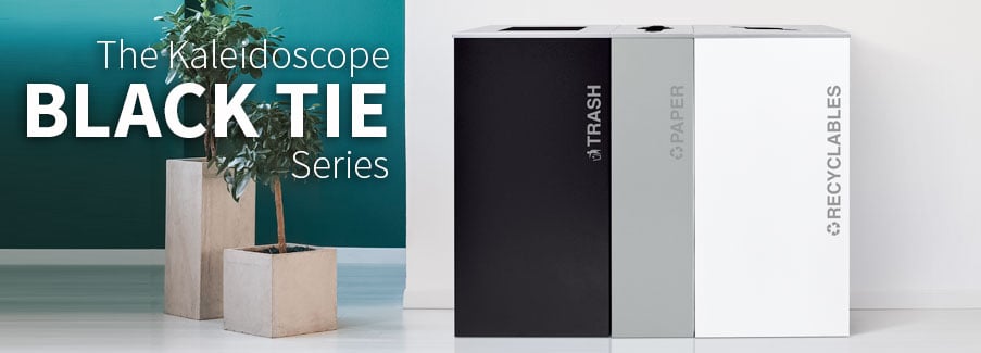  Kaleidoscope Black Tie Collection Recycling Bins