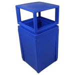 Evolve 50-Gallon Recycling Cube with Canopy in Blue