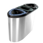 Boka Triple Stainless Steel Recycling Container - Configurable