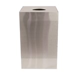 Celestial Stainless Steel Square Receptacle with Perforated Holes - 40 Gallons 