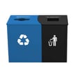 Comes as shown: 'Recycle Only' in blue, and 'Waste Only' in black 