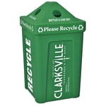 Recycle Bin I in Green - Configurable