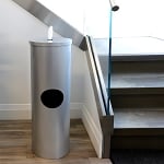 Cleanli Wipe Dispenser & Waste Bin | Silver Sparkle