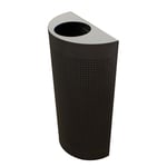 Celestial Matte Black Half Round Receptacle